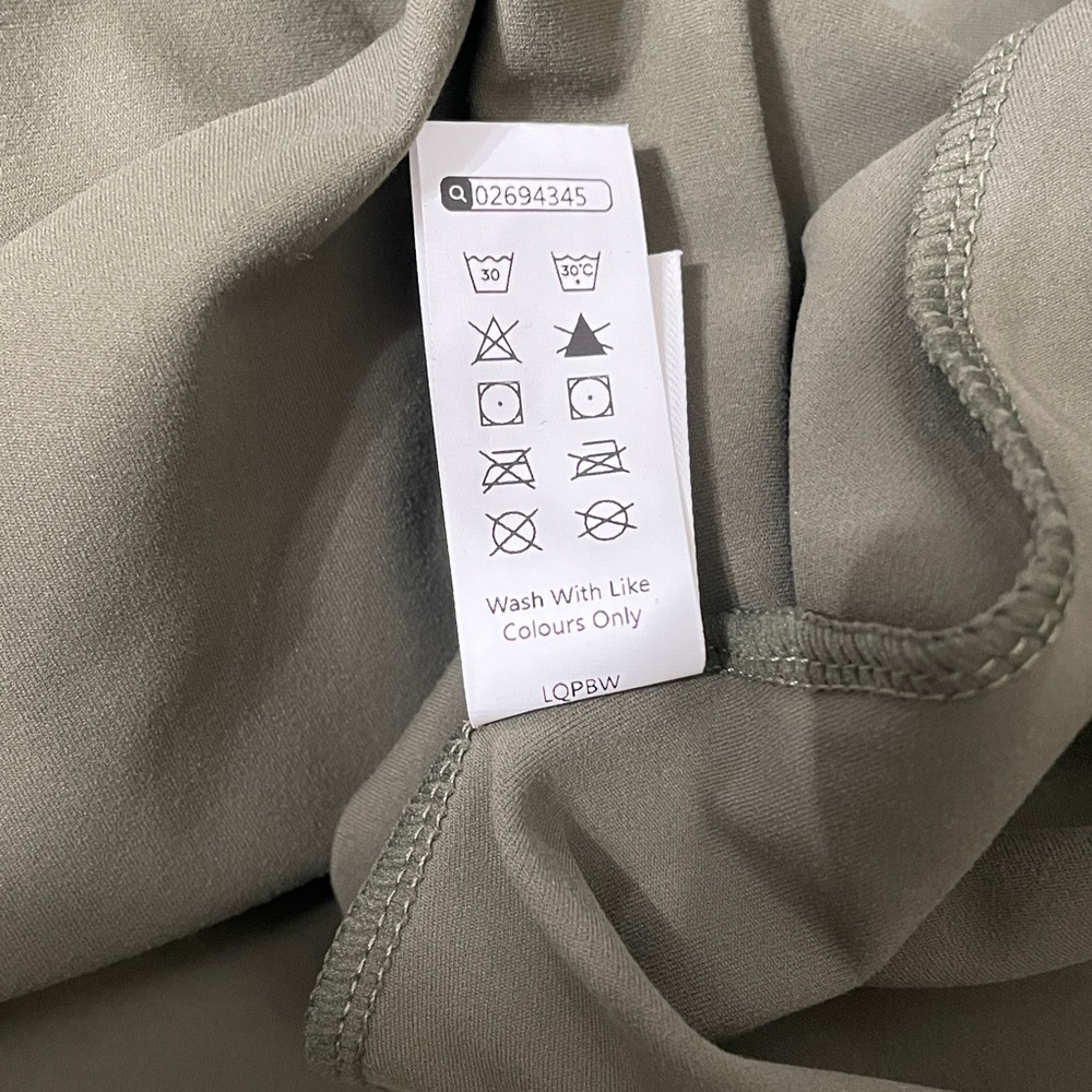 Olive Green Women's Halara dress with shorts - Picture 13 of 13